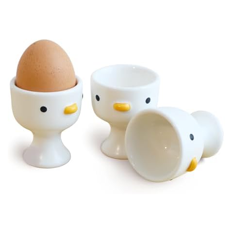 PURROOM Cute Chick Egg Cups Set of 3 Cover