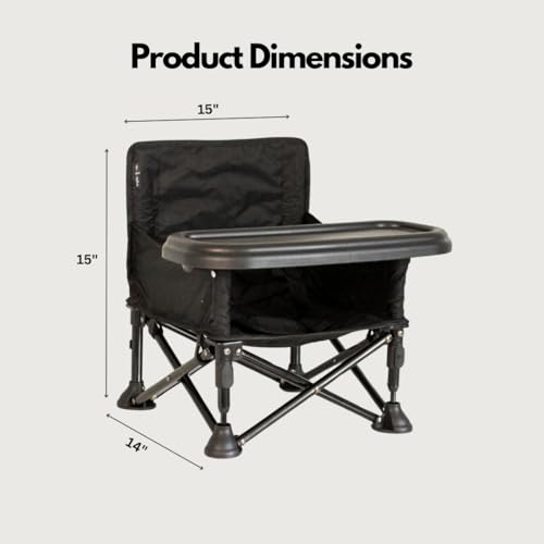 Image of Avee & Co Infant Fold-Out Booster Chair - Toddler Seat for Indoor /Outdoor Use - Fast, Easy and Compact Fold