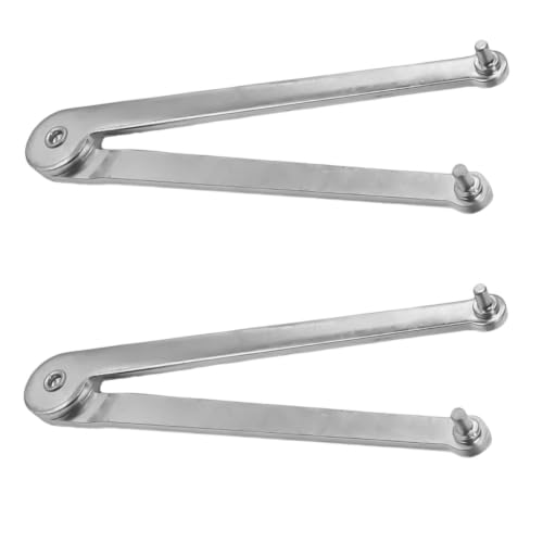 Image of Sankoly 2 PCS Universal Adjustable Angle Grinder Wrench Pin Spanner Locknut Wrench for Backing Pads on Angle Grinder and Round Nuts with Drilled Holes