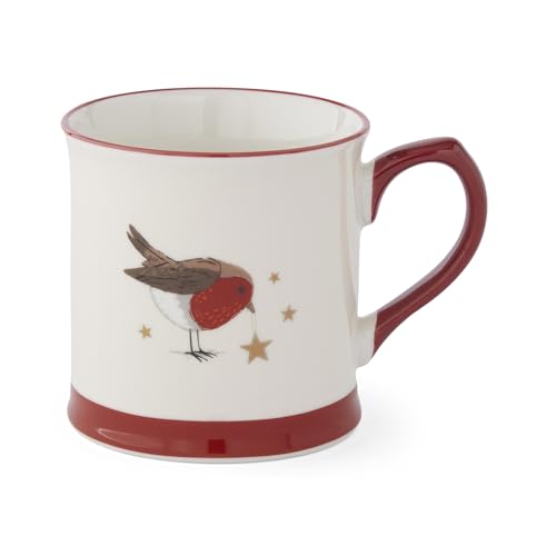 Cooksmart Christmas Robins Retreat Tankard Mug New Bone China