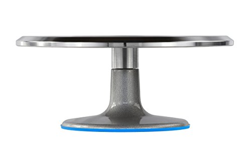 Plateau tournant en acier inoxydable Ateco 615, support durable en alu