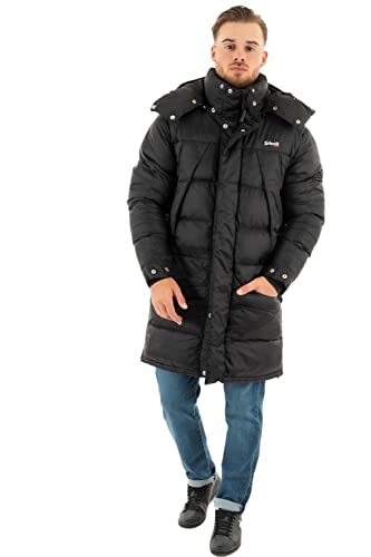 Schott NYC Mixte Ontario PARKA DOUDOUNE A CAPUCHE SCHOTT, BLACK/BLACK, XL EU