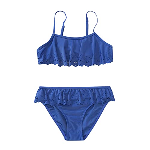 RNTOP Newborn Baby Toddler Girl Bikini Set Adjustable Strap Bathing Suit Swimsuit Tankini Beach Swimwear 2 Piece Summer Outfit Blue