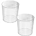 Garneck 2pcs Transparent Trash Can Garbage Cans for Bathroom Paper Bucket Clear Waste Can Automobile Trash Can Car Rubbish Bin Garbage Bin Mini Bin Wastebasket Office Multifunction Plastic