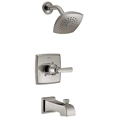 Delta Faucet Ashlyn 14 Series Single-Handle Tub and Shower Trim Kit, Shower Faucet with Single-Spray Touch-Clean Shower Head, Stainless T14464-SS (Valve Not Included) Delta Faucet Ashlyn 14 Series Single-Handle Tub and Shower Trim Kit, Shower Faucet with Single-Spray Touch-Clean Shower Head, Stainless T14464-SS (Valve Not Included)
