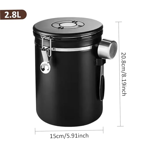 Envase hermético para café 2.8L acero inoxidable miniatura 5