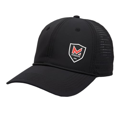 Image of MISSION Cooling Flex Varsity Hat - Unisex Baseball Cap - Lightweight & Stretch Fit - Cools Up to 2 Hours - UPF 50 Protection