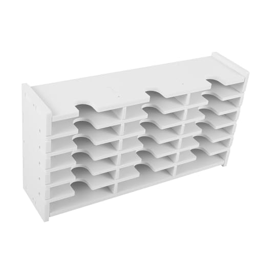 FUNOMOCYA Portable CD Storage Box Multi Grid Holder for Dvds Case with Compartments Protects Discs From Scratches Collisions for Home Organization