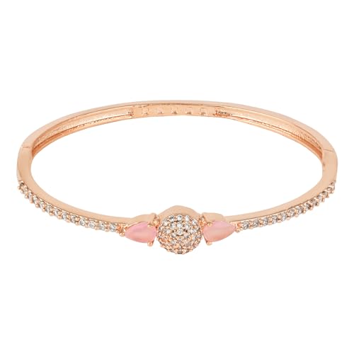 Image of I Jewels Stylish Cubic Zirconia American Diamond Adjustable Bracelet For Women