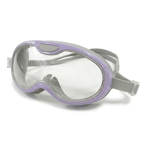 Image of BURNLAB Swimming Goggles for Kids, Clear Vision Pool Goggles for Boys & Girls, Easy Adjustable Strap (Purple)