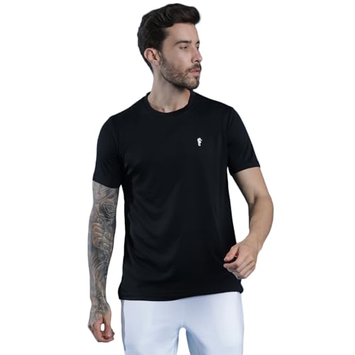 Image of EPPE Men's Round Collar T-Shirt | Regular & Dry Fit Summer Stylish Casual Tee | Polyester Half Sleeve T-Shirts for Men.