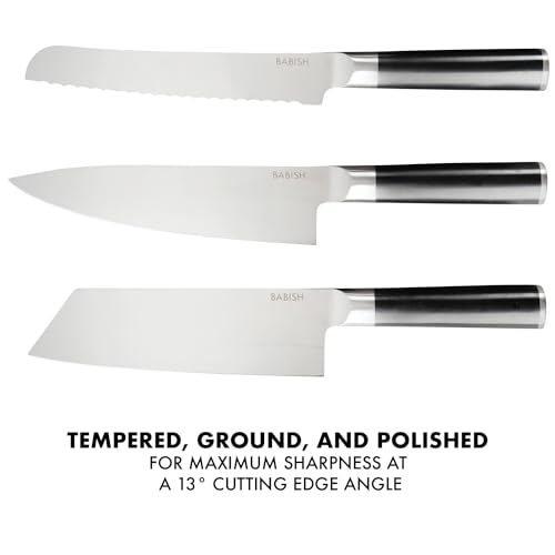 Babish-High-Carbon-14116-German-Steel-14-Piece-Full-Tang-Forged-Kitchen-Knife-Set-WSheaths