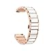 PPXZDZQXXJJ 18mm Ceramics Bracelet for Huawei Watch GT5 Pro 42mm /GT5 41mm/GT4 41mm,Women Replacement Band(Rose gold,For GT5 Pro 42MM)