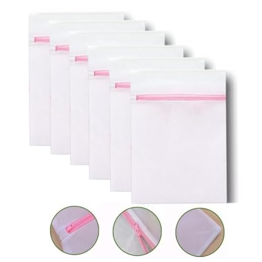 Kit 6 Sacos para Lavar Roupas Delicadas Íntimas Máquina de Lavar Grande 60x50cm - ANÚNCIO EXCLUSIVO LOJA ROCCAMARE