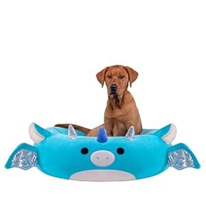 Squishmallows Original 30-Inch Tatiana The Dragon Pet Bed – Large -Sized Ultrasoft Official Plush Pet Bed for Dogs and Cats