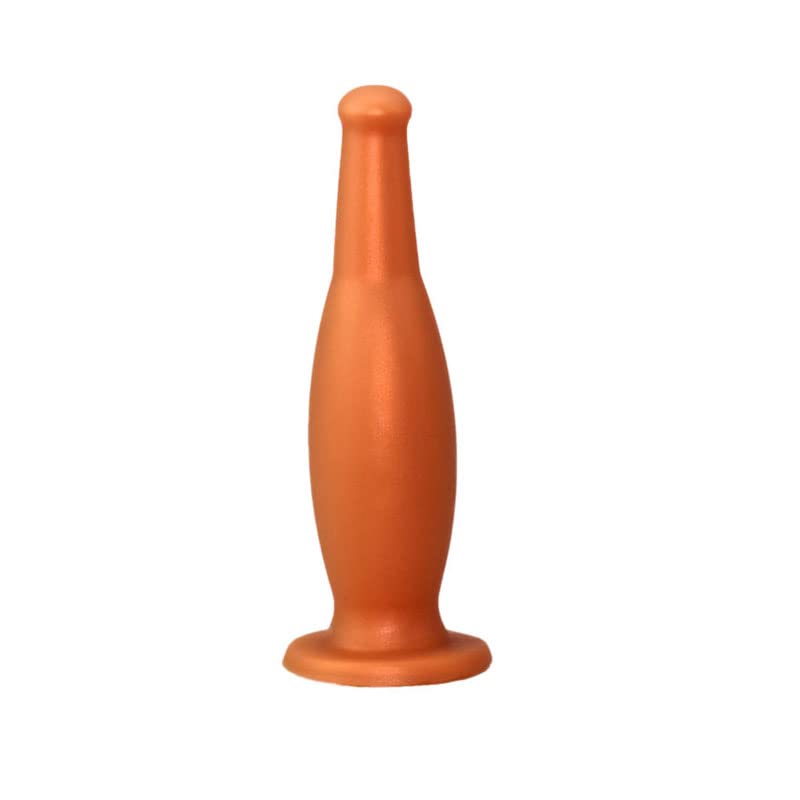 Plug anale silicone grande plug anale giocattoli del sesso butt plug negozio annal dilatatore giochi enorme dildo anale giocattoli per adulti (Gold L)