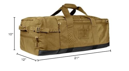 Condor Colossus Duffel Bag - 3 in 1 Rugged Tactical Gear Bag - Backpack/Duffle/Shoulder - Lightweight Multicompartment with 52L Storage (Military, Outdoors, First Responders)4