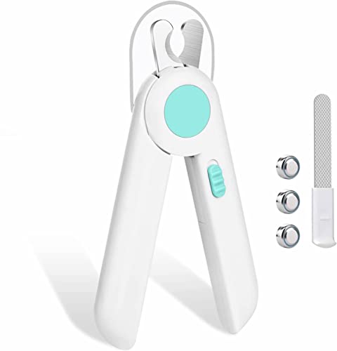 Pet Dog Cat Nail Clippers, Dog Nail Trimmers For Small Animals With Led Lights, Professional Beauty Care Tools, Avoid Excessive Cutting, Suitable For Tiny Dog Cat Rabbit Bird Puppy Kitten (Large Blue) #TOP11