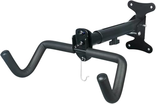 壁掛け自転車ラック ? 室内・ガレージ収納用の横型バイクフック|マウンテンバイク・ロードバイク対応の省スペースハンガー