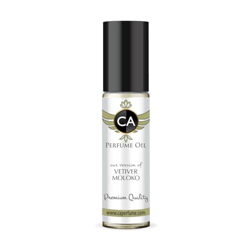 CA Perfume Impression of Vetiver Moloko Unisex Fragrance Oil Woody Scent Long Lasting Perfumes for Women &amp; Men Travel Size TSA Ready Mini Parfum Body Oil Roll-on 0.33 Fl Oz 10ml