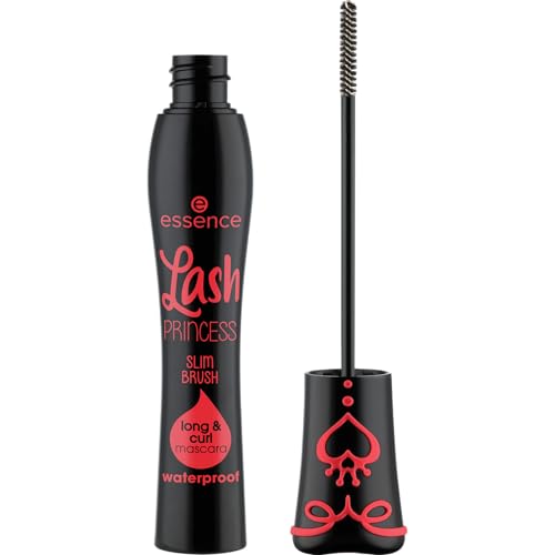 essence | Lash Princess Slim Brush Long & Curl Mascara| Extreme Waterproof with Slim Fiber Brush | Vegan & Cruelty Free