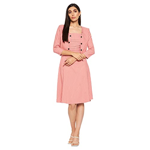 Image of CAMEY Women Striped Cotton Dress