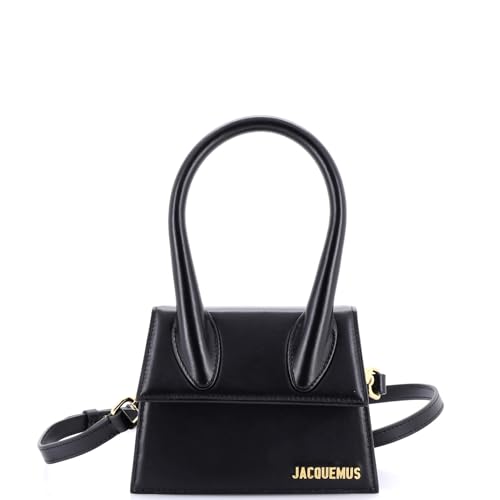 Jacquemus, Pre-Loved Le Chiquito Moyen Bag Leather, Black