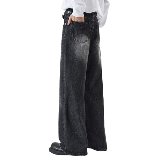 Y2k Baggy Flared Jeans Men Casual 90s Vintage Bell Bottom Jeans Wide Leg Denim Pants Trendy Relaxed Fit Grunge Pants2