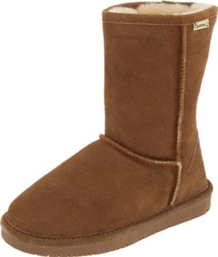 BEARPAW Women's Emma Short Winter Boot, Hickory, 9 M US