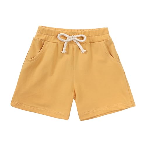 BILIKEYU Boys Girls Summer Outfits Short Sleeve Crewneck Solid Color T Shirtls and Elastic Waist Shorts 2pcs2