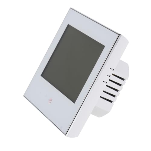 Thermostat programmable pour chaudière gaz avec grand écran LCD tactile blanc