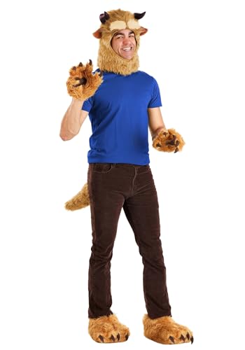 Fun Costumes Adult Deluxe Disney Beauty and The Beast Costume Kit Disney Costumes - Standard - Brown