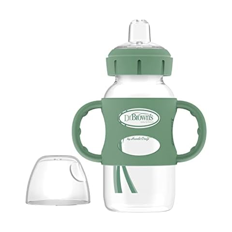 Dr. Brown’s™ Milestones™ Sippy Bottle with Handles, Green Cover