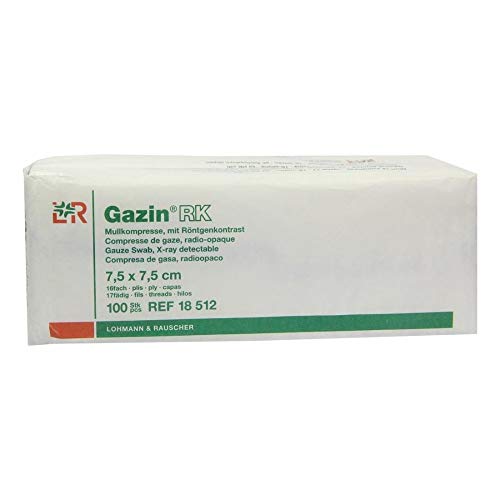 GAZIN Mullkomp.7,5x7,5 cm unsteril 16fach RK 100 St