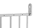 BabyDan Multidan – Barrera de seguridad extensible de metal (color blanco)