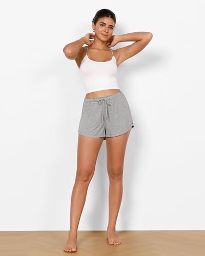 Image of ODODOS Modal Soft Lounge Shorts for Women Drawstring High Waist Casual Sleepwear Lightweight Cozy Pajama Bottom