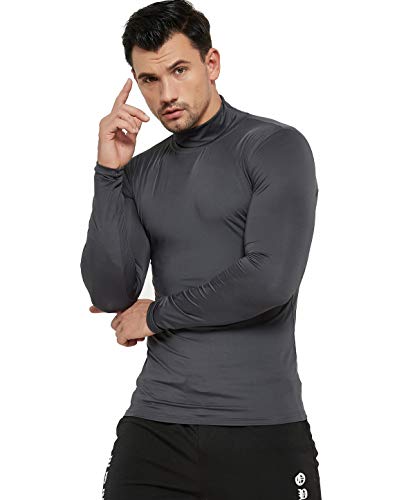 Red Plume Camiseta masculina Cool Dry-Fit com absorção de umidade e desempenho esportivo de manga co