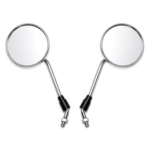 Image of Rear View Touring Chrome Mirror Compatible With RE Bikes (2021 To 2026)