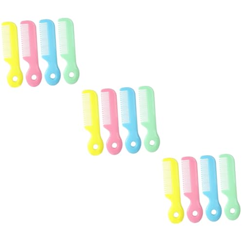 ibasenice 3sets Child Comb Newborn Hair Comb Soft Brush Toddler Boy Infant Hair Grooming 4pcs*3