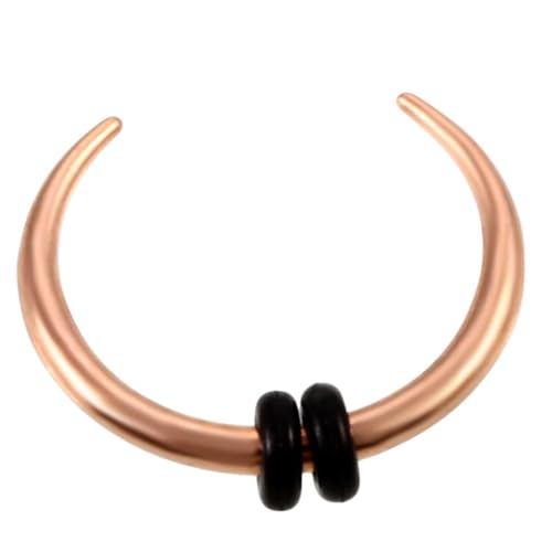 New 2026 Unisex 1Pc Surgical Steel Mixed Colors Ox Hoop Pincher Round Tapered Septum Nose Ring Ear Cartilage Piercing Earring 14G & 16G Jewelry Fashion Accessories Creative For Women And Men