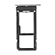 jbTec SIM-Tray/SD-Card kompatibel mit Samsung Galaxy S8 / S8+ Plus - Kartenhalter Single Slot Schlitten, Farbe:Schwarz