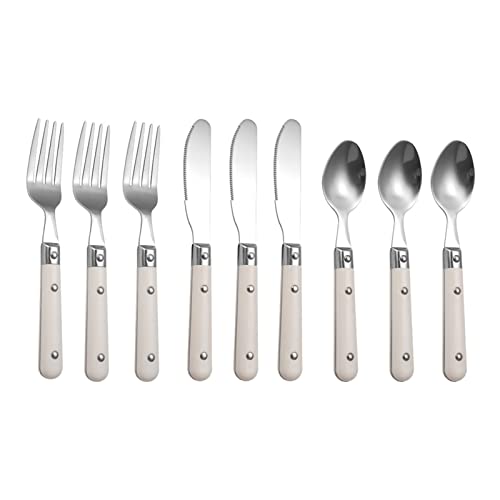 9pcs Children's Tableware Kids Western Food Flatware Home Cutlery Simple Tableware Household Tableware Simple Cutlery Kids Stainless Steel Tableware Stainless Steel Cutlery