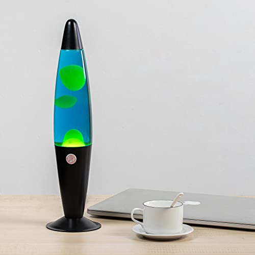 Edier Magma Lamp, 16 Inch Black Motion Lamp Blue With Yellow Wax Relaxing Night Light For Adults Night Light For Home Office Decor Great Gift For Kids Women Girls Boys Birthday thumb #5