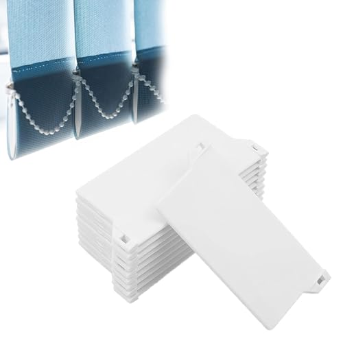 10 StüCk Lamellenvorhang Ersatzteile,LamellenvorhäNge Lamellen,127 Mm/5 Zoll Gewichte Jalousie-Lamellen,Geeignet FüR Vertikaljalousien,VorhäNge,TüR- Und FensterzubehöR