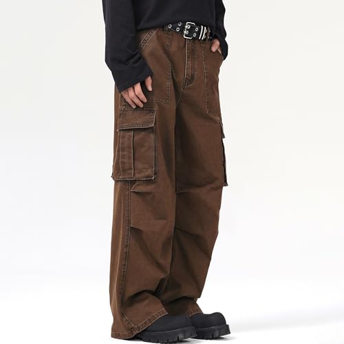 XYXIONGMAO Men's Streetwear Baggy Black Tactical Pants Hip Hop Casual Cargo Pants Multi Pocket Loose Techwear Sweatpants3