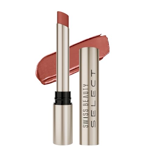 Swiss Beauty Select High On Shine Creamy Lipstick | With Mirror-shine finish | Enriched with Vitamin E | Shade- Ultra Nude, 1g |