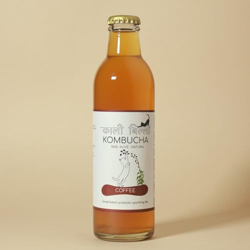 Image of KAALI BILLI Kombucha Coffee | Naturally Brewed Fermented Tea with Coffee Notes | Unique Flavor Kombucha Beverage for Daily Enjoyment | 250 ml Pack of 2