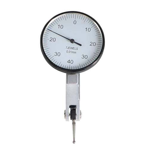 Windzerdong 0.01mm 0-0.8mm dial Test Indicator dial Neutral Indicator dial Gauge Indicator Professional Lever Dial Test Indicator Meter Tool