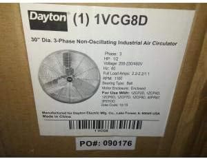 DAYTON 30" INDUSTRIAL AIR CIRCULATING FAN