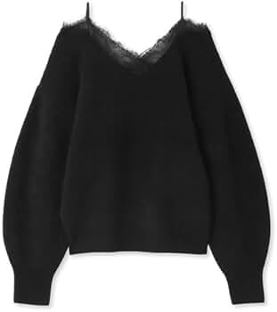 Amazon | [フレイ アイディー] レーストリムラクーンニット | セーター